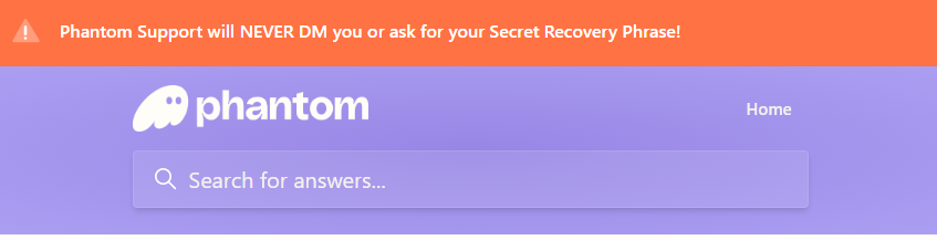 Don't share keys warning